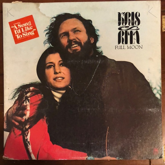 Kris Kristofferson & Rita Coolidge Full Moon Vinyl Album '73 - Picture 4 of 8